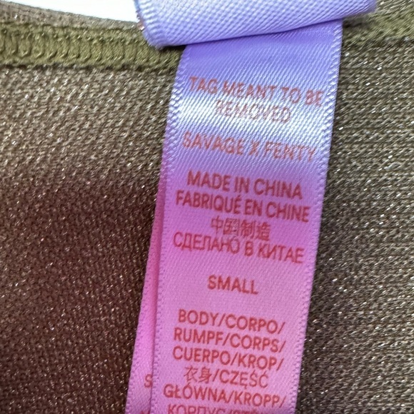 Savage X FENTY Sleep & Shine Hooded Onesie in Military Olive Green Size Small - Picture 5 of 11